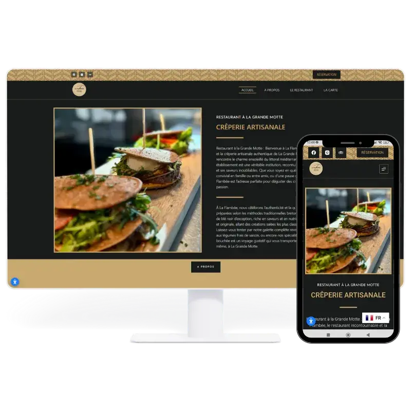 Pack Site Web Pro plus Hérault, nos solutions pour votre restaurant dans l'Hérault